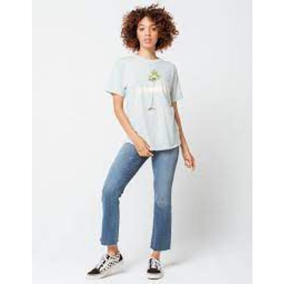 O'Neill Womens Tee Shirt‎ TShirt T Size Small Green Desert Palm Tree NEW - Picture 3 of 9